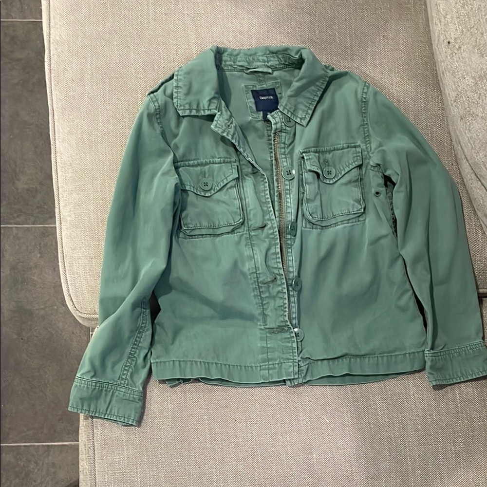Green Button-Up Jacket